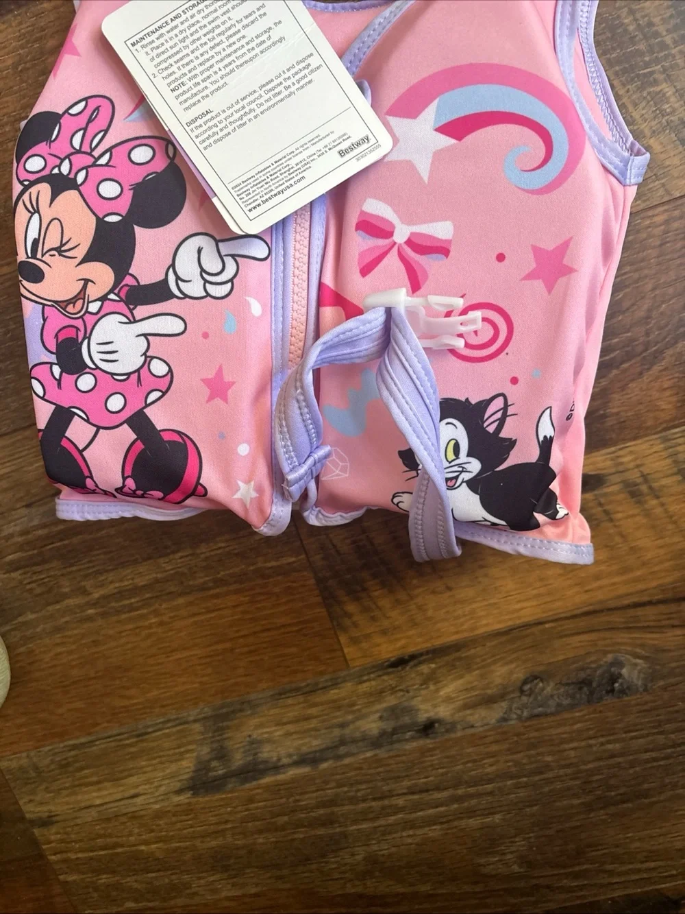 Disney Junior Minnie Mouse best way swim vest size S/M—NWT